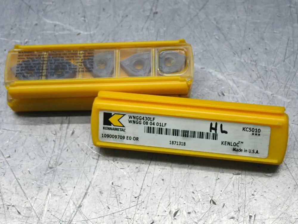 Kennametal Milling Inserts 3 Pkgs - Wngg430lf