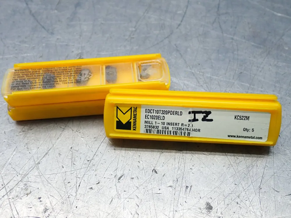Kennametal Milling Inserts 3 Pkgs - Edct10t320pderld