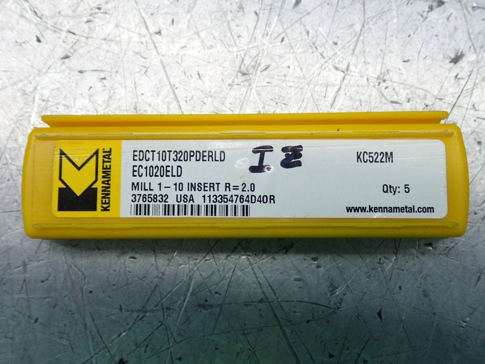 Kennametal Milling Inserts 3 Pkgs - Edct10t320pderld