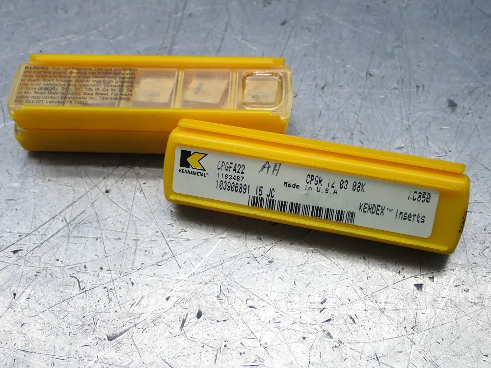 Kennametal Milling Inserts 3 Pkgs - Cpgf422