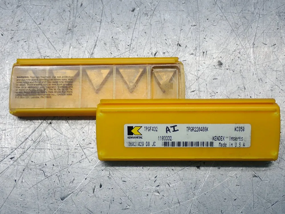 Kennametal Milling Inserts 2 Pkgs - Tpgf432
