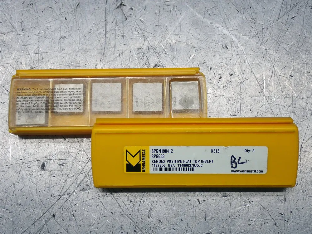Kennametal Milling Inserts 2 Pkgs - Spgn190412