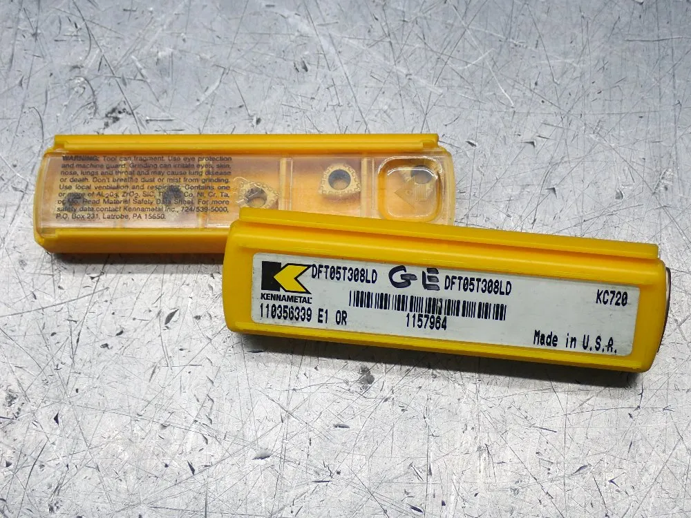 Kennametal Milling Inserts 2 Pkgs - Dft05t308ld