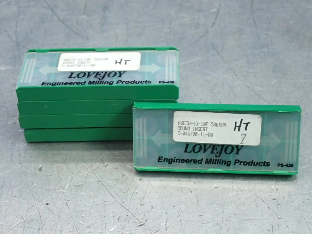 Love Joy Round Milling Inserts 5 Pkgs - Rsech-43-10f 586xrm