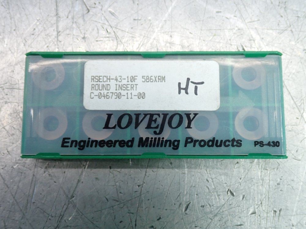 Love Joy Round Milling Inserts 5 Pkgs - Rsech-43-10f 586xrm