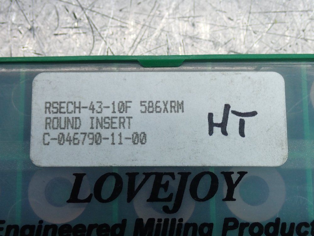 Love Joy Round Milling Inserts 5 Pkgs - Rsech-43-10f 586xrm