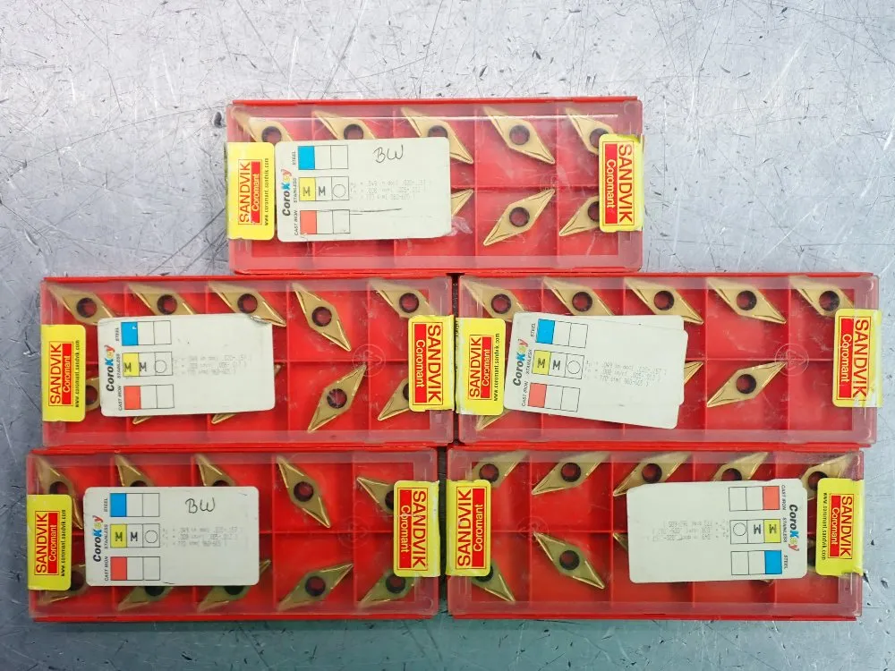 Sandvik Coromant Milling Inserts 5 Pkgs - Vbmt 16 04 08-um
