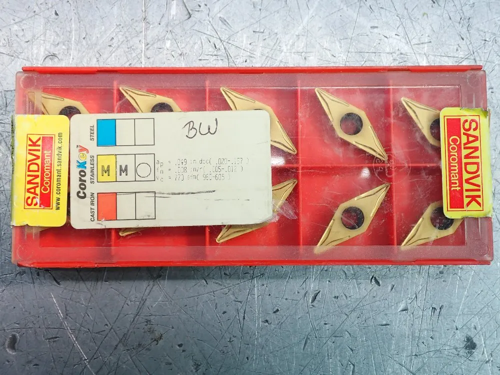 Sandvik Coromant Milling Inserts 5 Pkgs - Vbmt 16 04 08-um