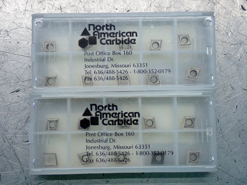 North American Carbide Milling Inserts 2 Pkgs - Cpgt21.50.5f/23