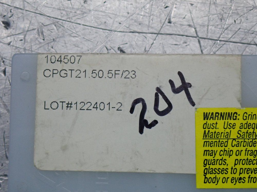 North American Carbide Milling Inserts 2 Pkgs - Cpgt21.50.5f/23