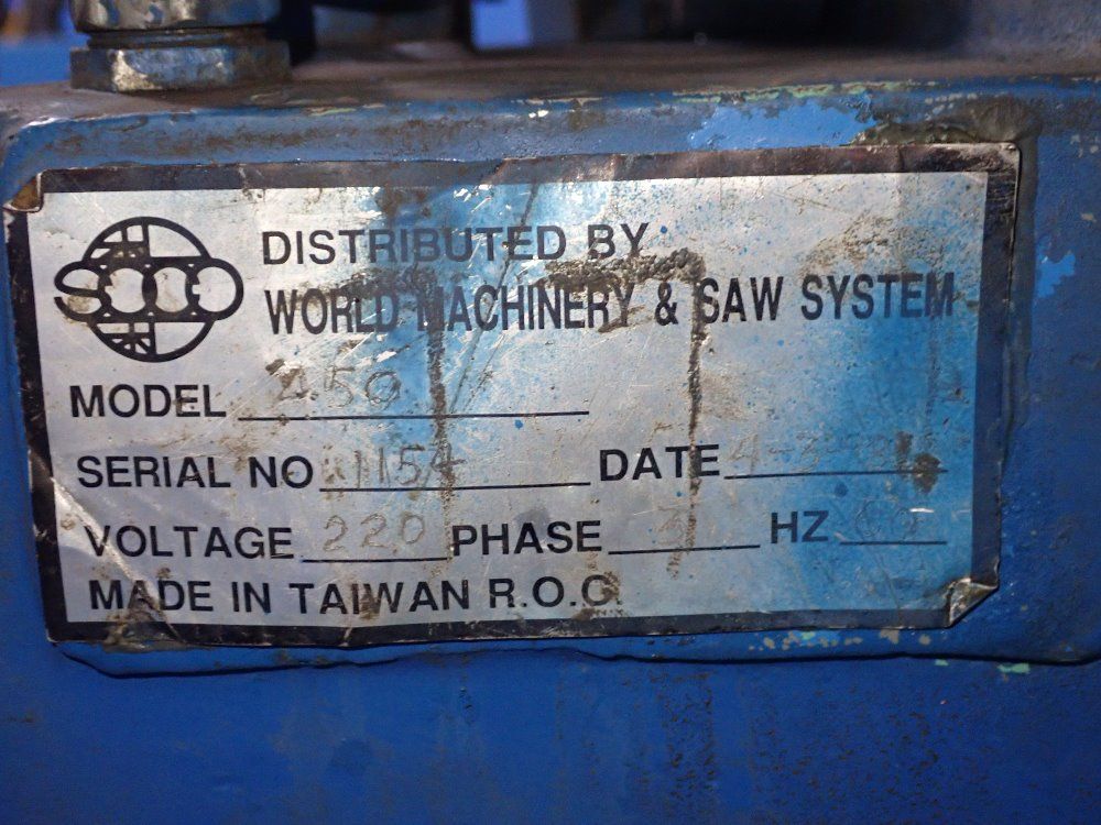 World Machinery & Saw System 50 Grinder