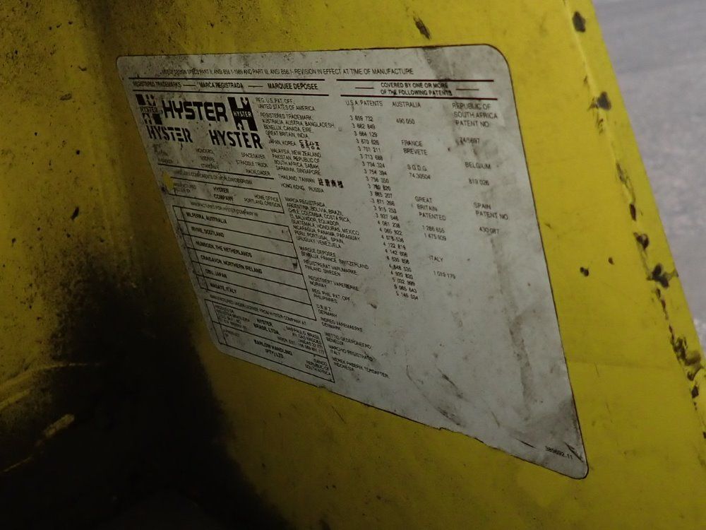 Hyster 7200 Lbs Propane Forklift - S120xl2s