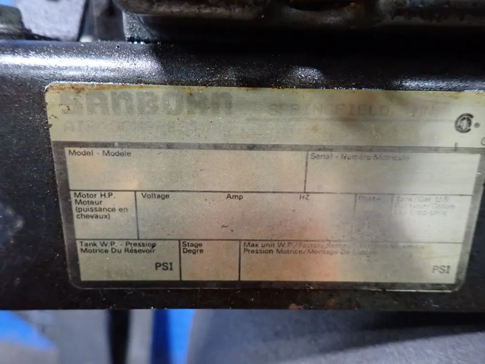 Sanborn Air Compressor - C500b60v