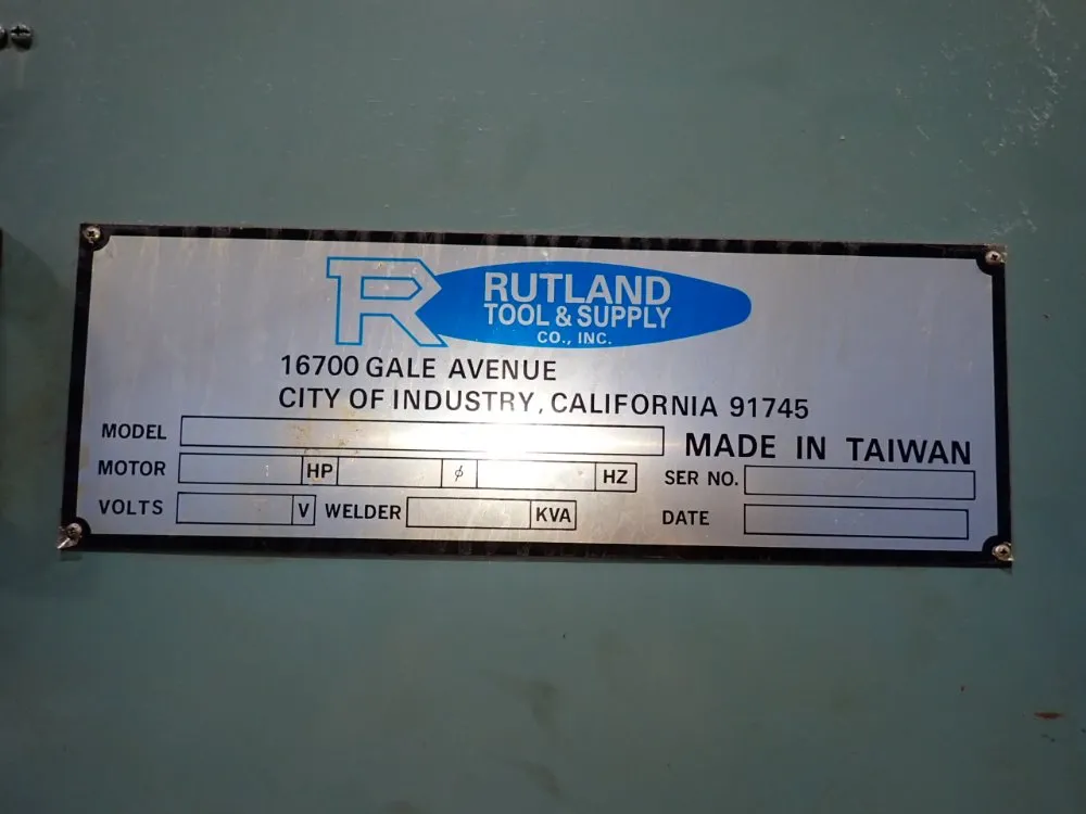 Rutland Tool & Supply Co 18" Vertical Bandsaw