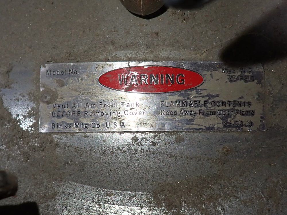 Bink 10"x10"x10" Tank W/ Spray Gun