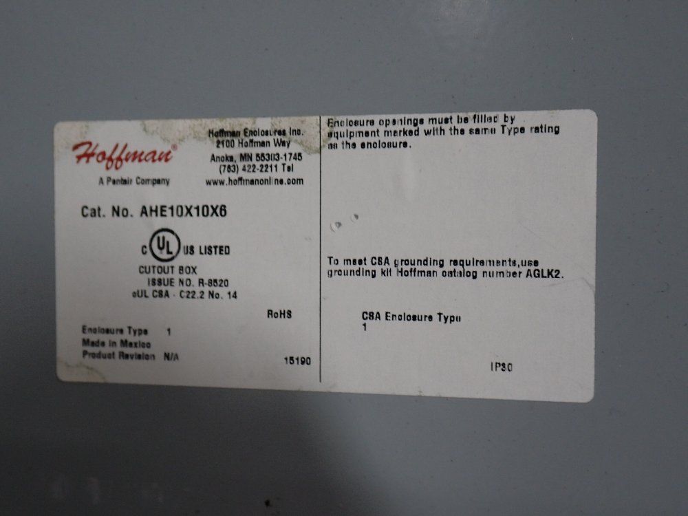 Square D/hoffman Safety Switch