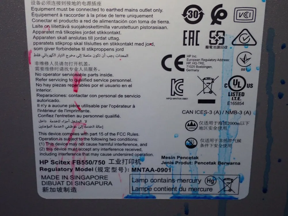 Hp 100" Printer - Hp Scitec Fb750