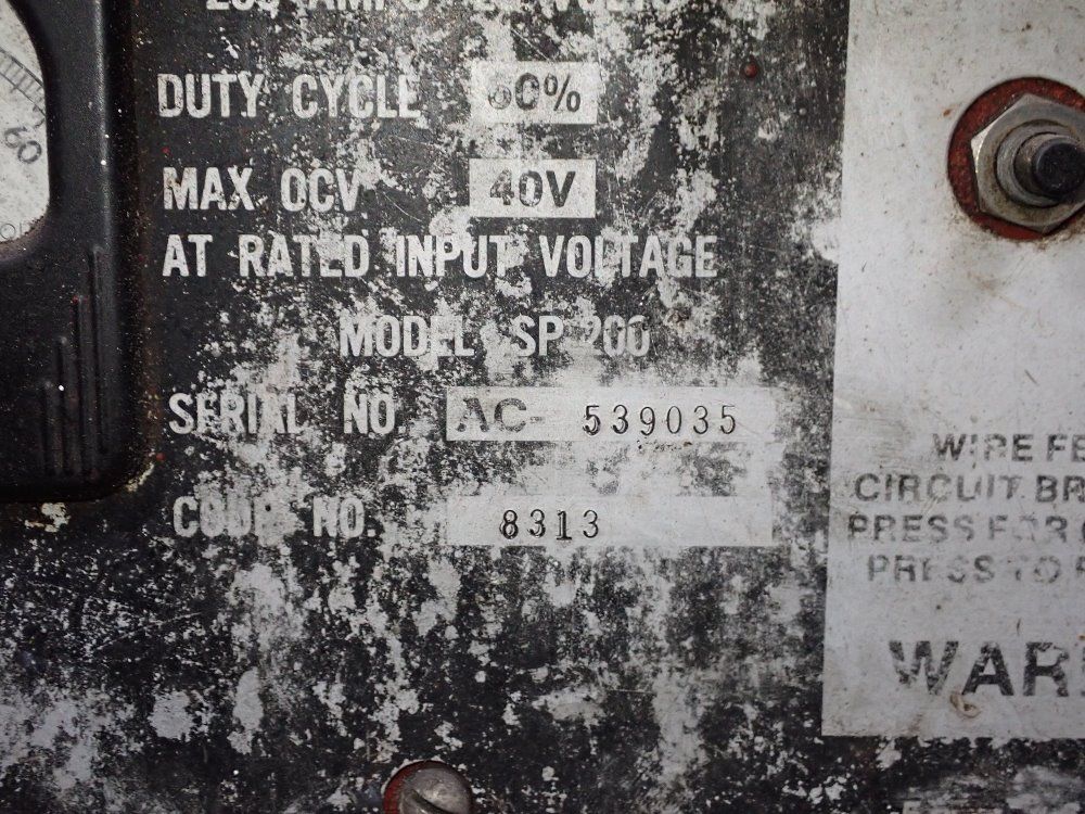 Lincoln Electric 200 Amp Welder - Sp-200