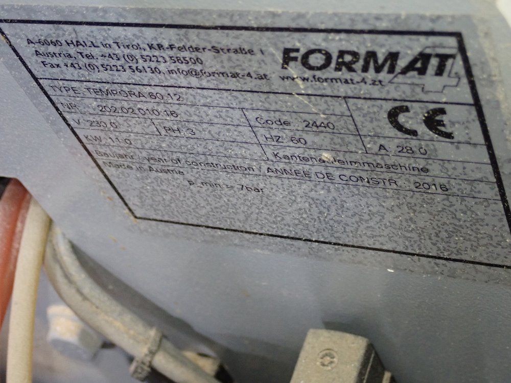 Format 195" Edge Bander - Tempora 60 12