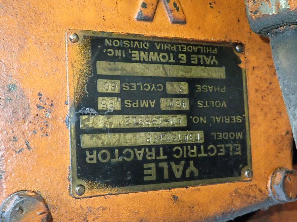 Yale Electric Chain Hoist - T3a75m1fp