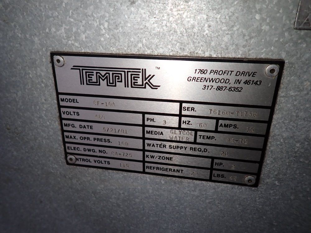 Temptek Chiller - Cf-10a