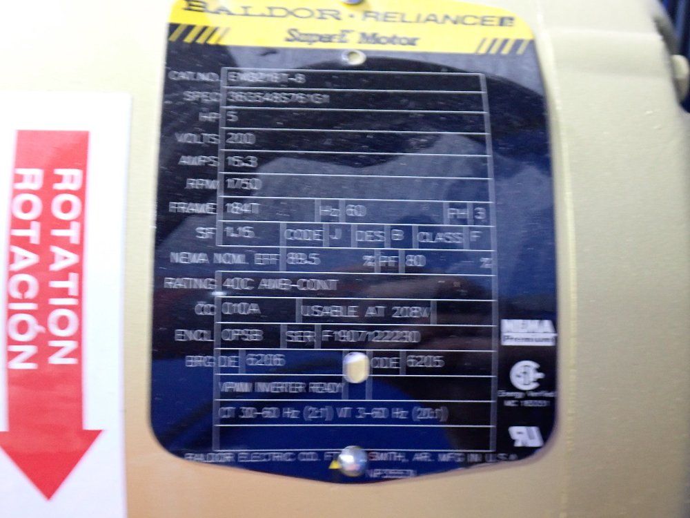 Atlas Copco 124 Gal Piston Air Compressor - Cr5-0ts-80gv-200v-3p