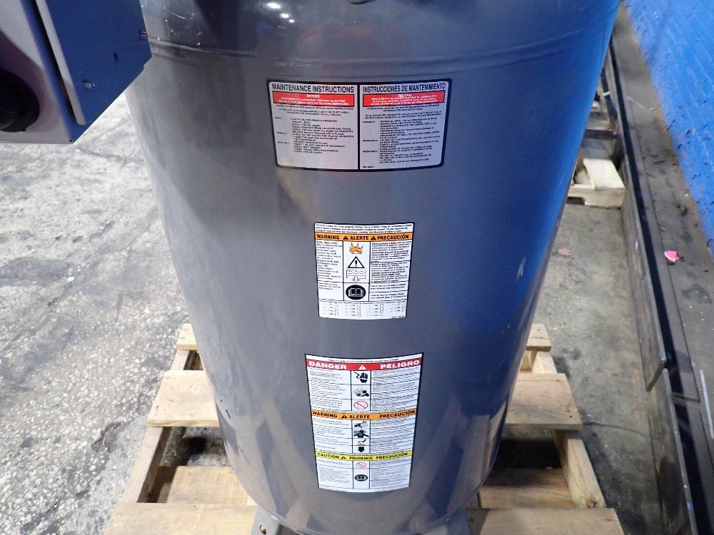 Atlas Copco 124 Gal Piston Air Compressor - Cr5-0ts-80gv-200v-3p