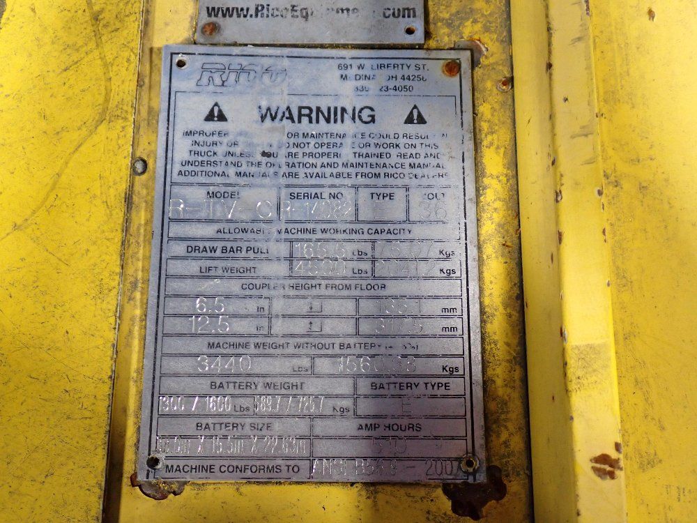 Rico 4500 Lbs Electric Pallet Jack - R-tv-c