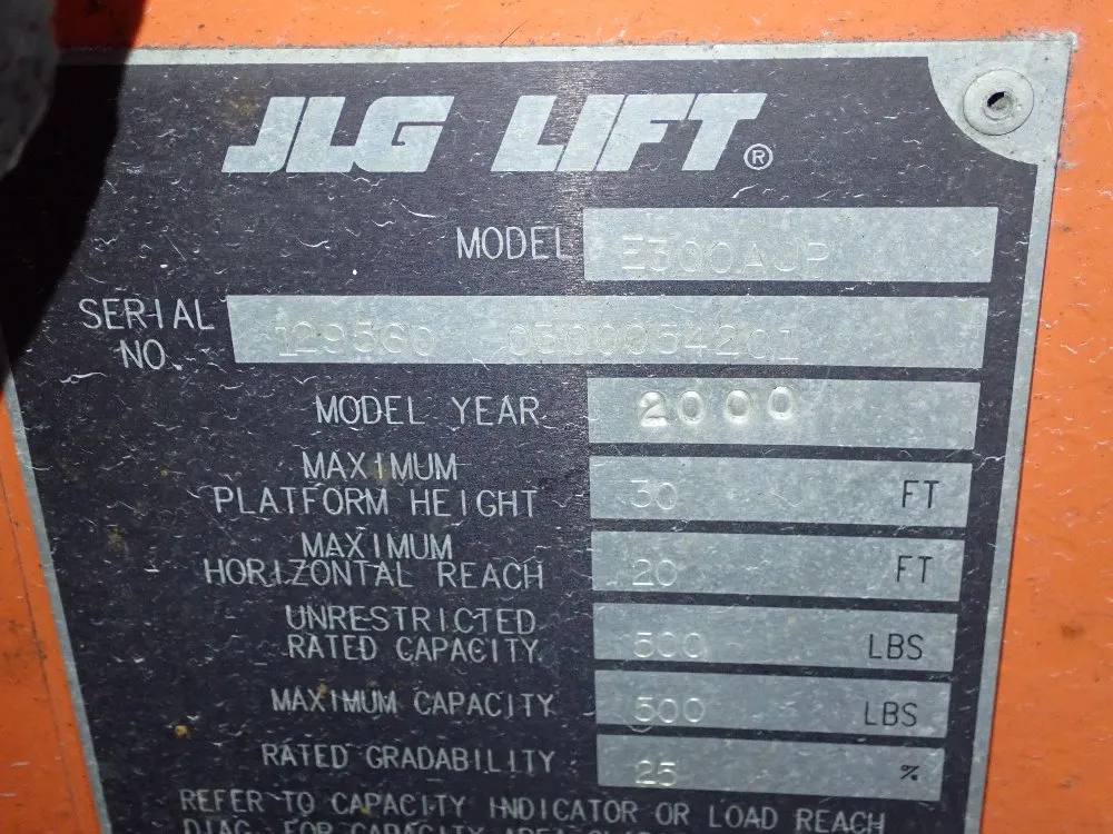 Jlg 500 Lbs Boom Lift - E300ajp