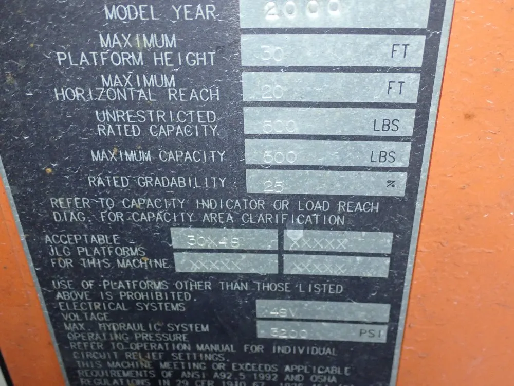 Jlg 500 Lbs Boom Lift - E300ajp