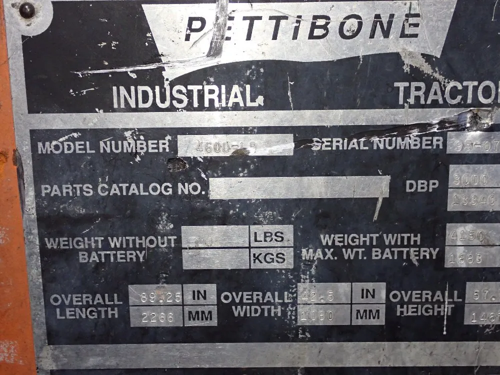 Pettibone Industrial Tractor - 460d-1b