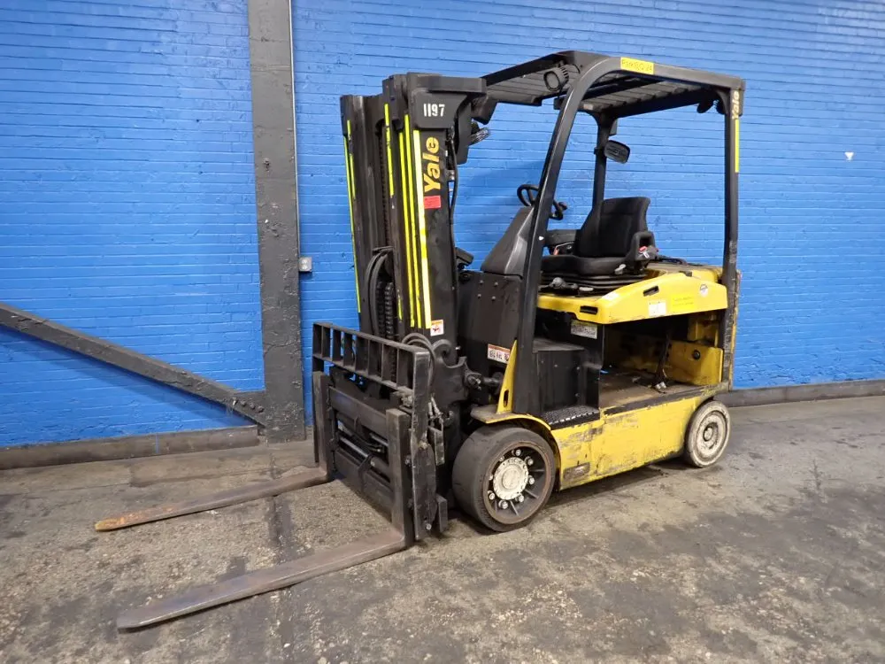 Yale 7250 Lbs Electric Forklift - Erc080vhn48te088