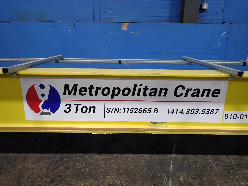 Metropolitan Crane 3 Ton Bridge Crane