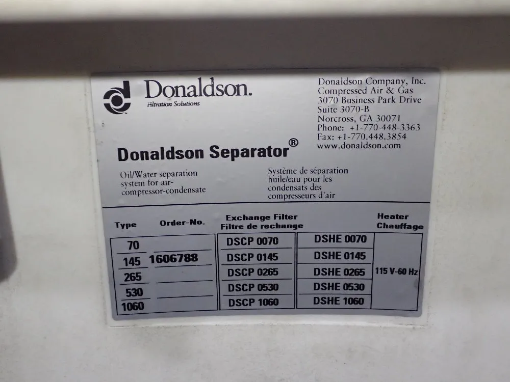 Torit Donaldson Separator