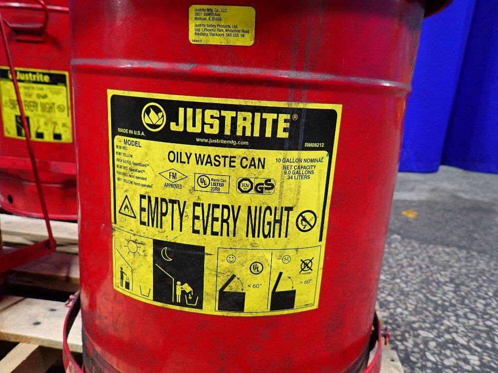 Justrite 18" X 15", 24" X 19" Waste Can