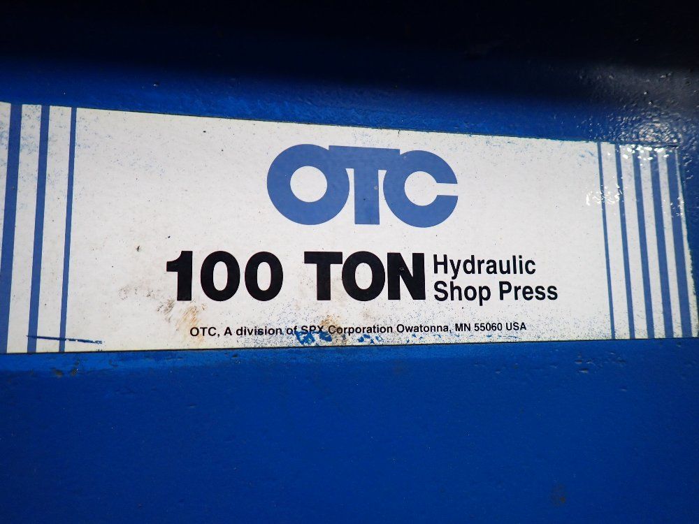 Otc 100 Ton H-frame Press
