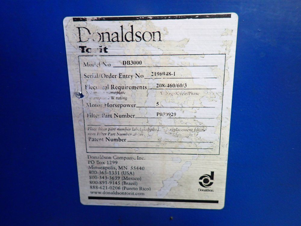 Donaldson Torit Down Draft Table - Db3000