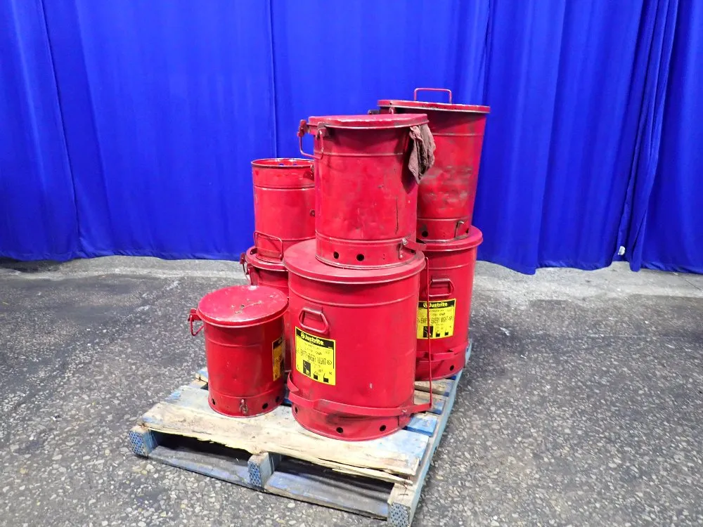 Justrite 21 Gal, 6 Gal Waste Cans