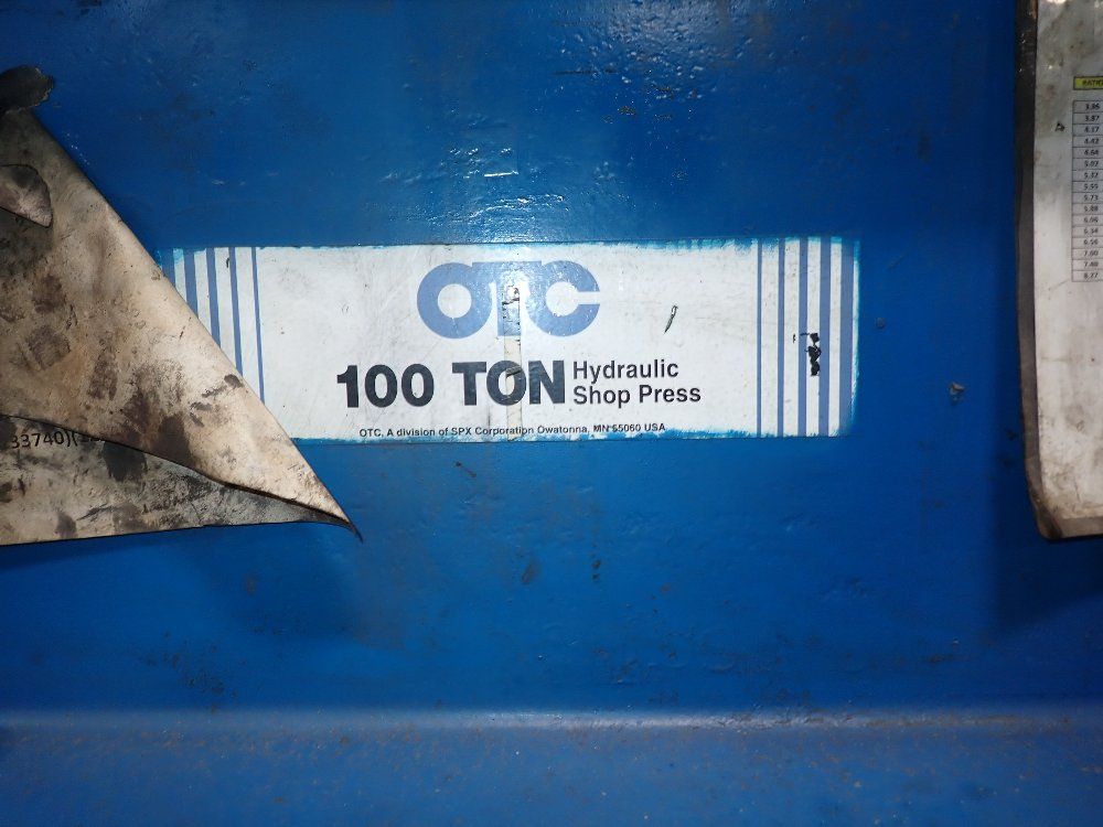 Otc 100 Ton H-frame Press - Model B