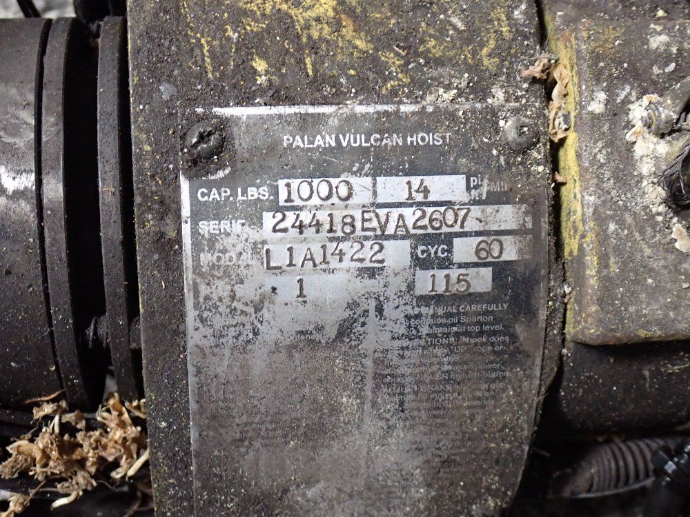 Palan Vulcan 1000 Lbs Electric Hoist - Lia1422