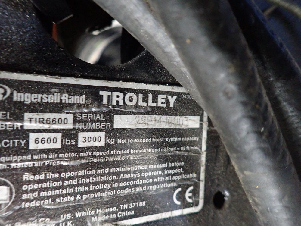 Ingersoll-rand 2 Ton Air Hoist - Hl2000k-2da-15-c125