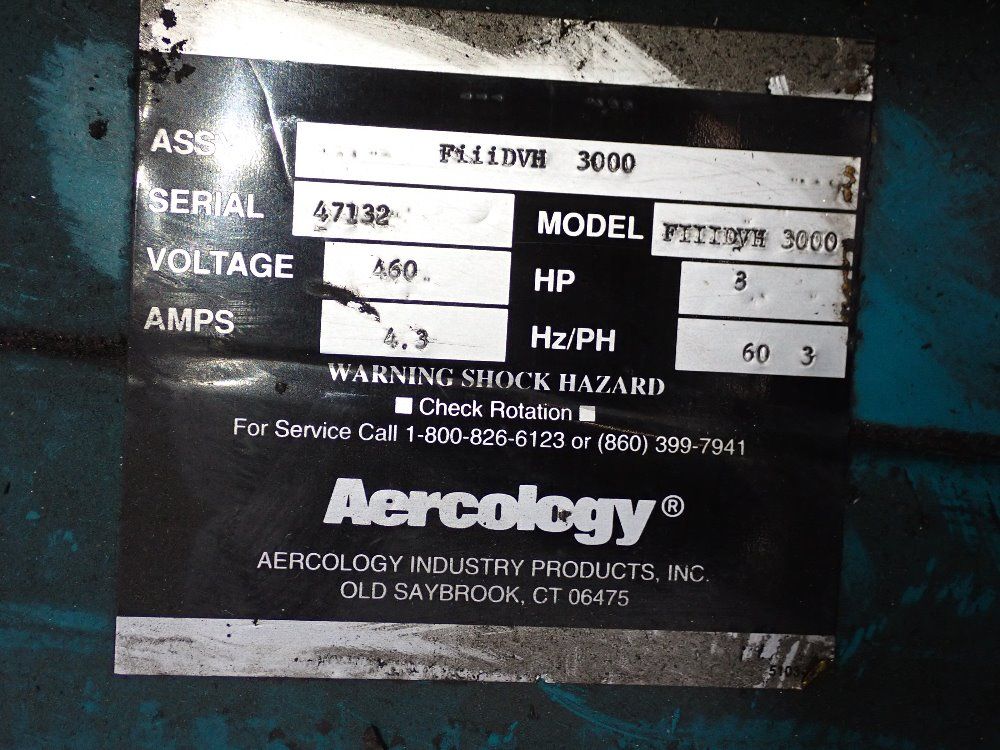 Aercology 3 Hp Dust Collector - Fiiidvh 3000