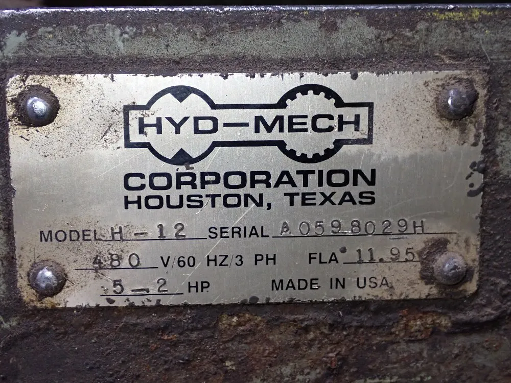 Hyd-mech 12" X 31 1/2" Horizontal Band Saw - H-12