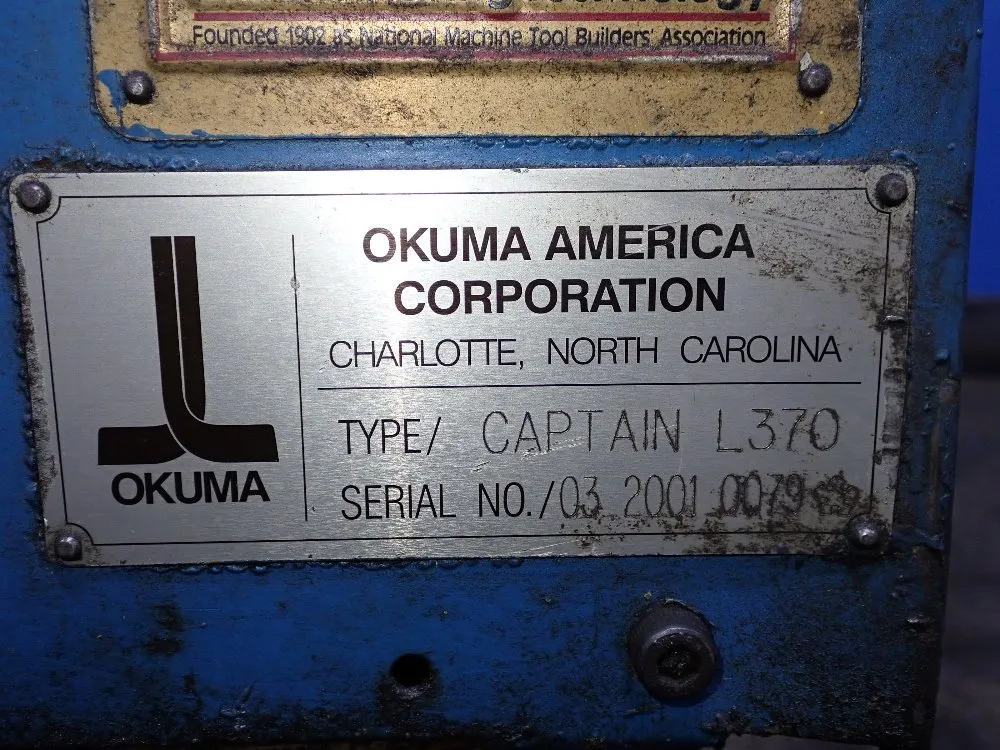 Okuma Cnc Lathe - Captain L370