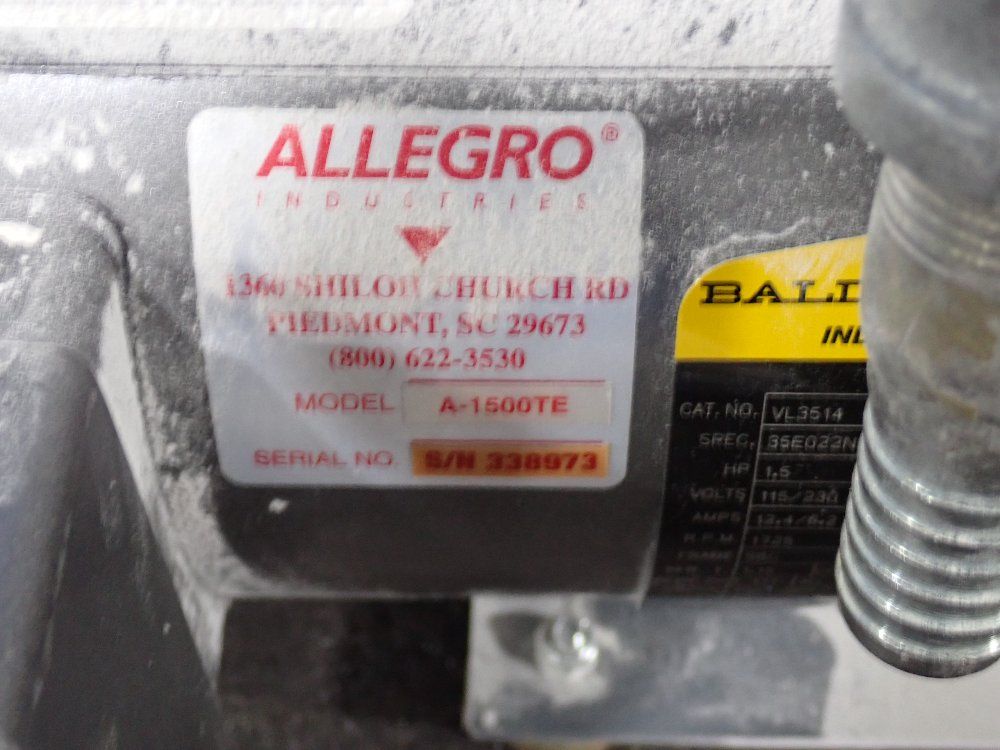 Allegro 1.5 Hp Breathing Air Pump