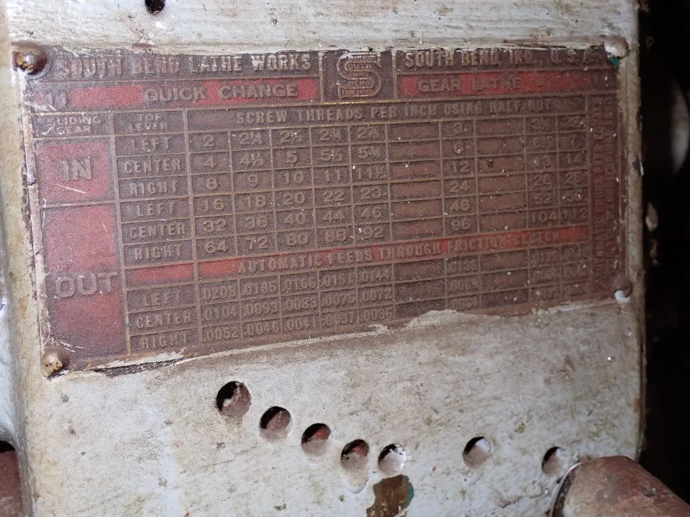 South Bend 11" X 26" Lathe