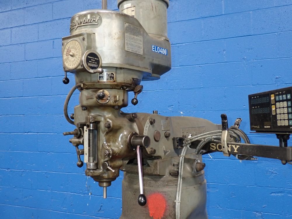 Bridgeport 9" X 42" Vertical Mill