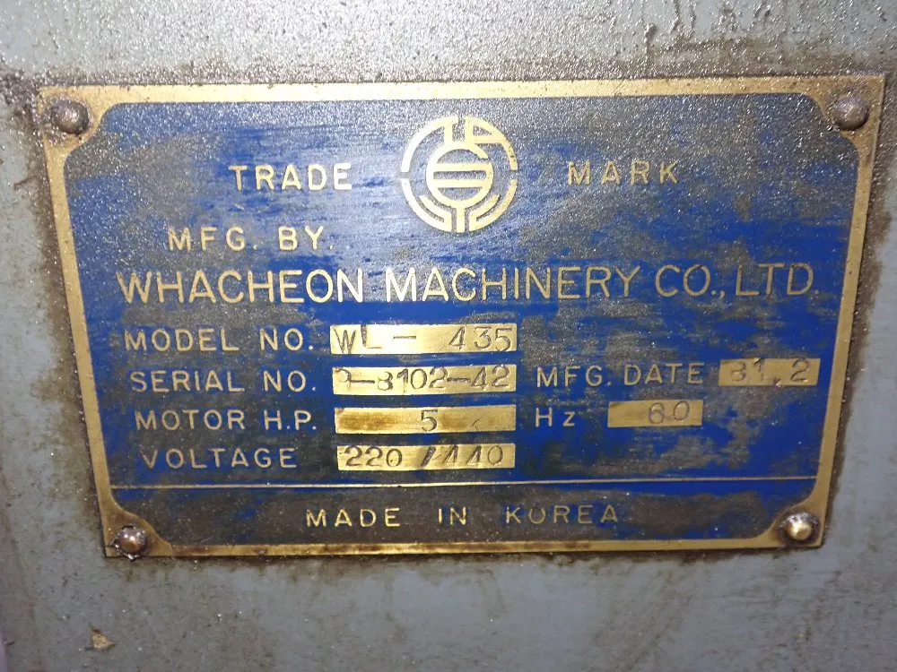 Webb 17"/20" X 64" Gap Bed Lathe - Wl-435