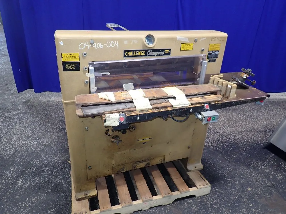 The Challenge Machinery Paper Cutter - Mc