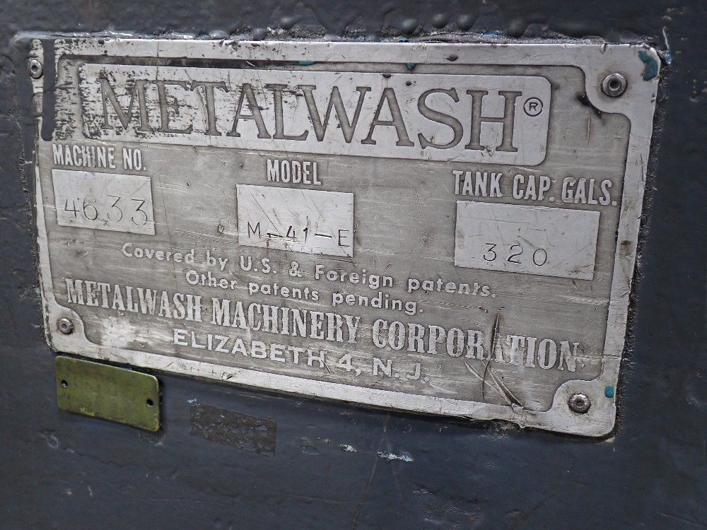 Metalwash Machinery Corp. 320 Gal Industrial Parts Washing Machine - M-41-l